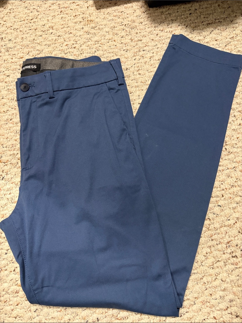 Express Men's Blue Slim Chinos